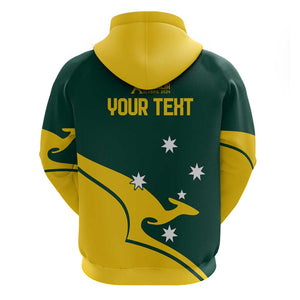 Custom Australia Paris 2024 Hoodie - National Colors, Limited Edition Ver2 by Vibe Hoodie