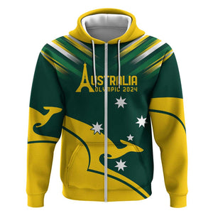 Custom Australia Paris 2024 Hoodie - National Colors, Limited Edition Ver2 by Vibe Hoodie