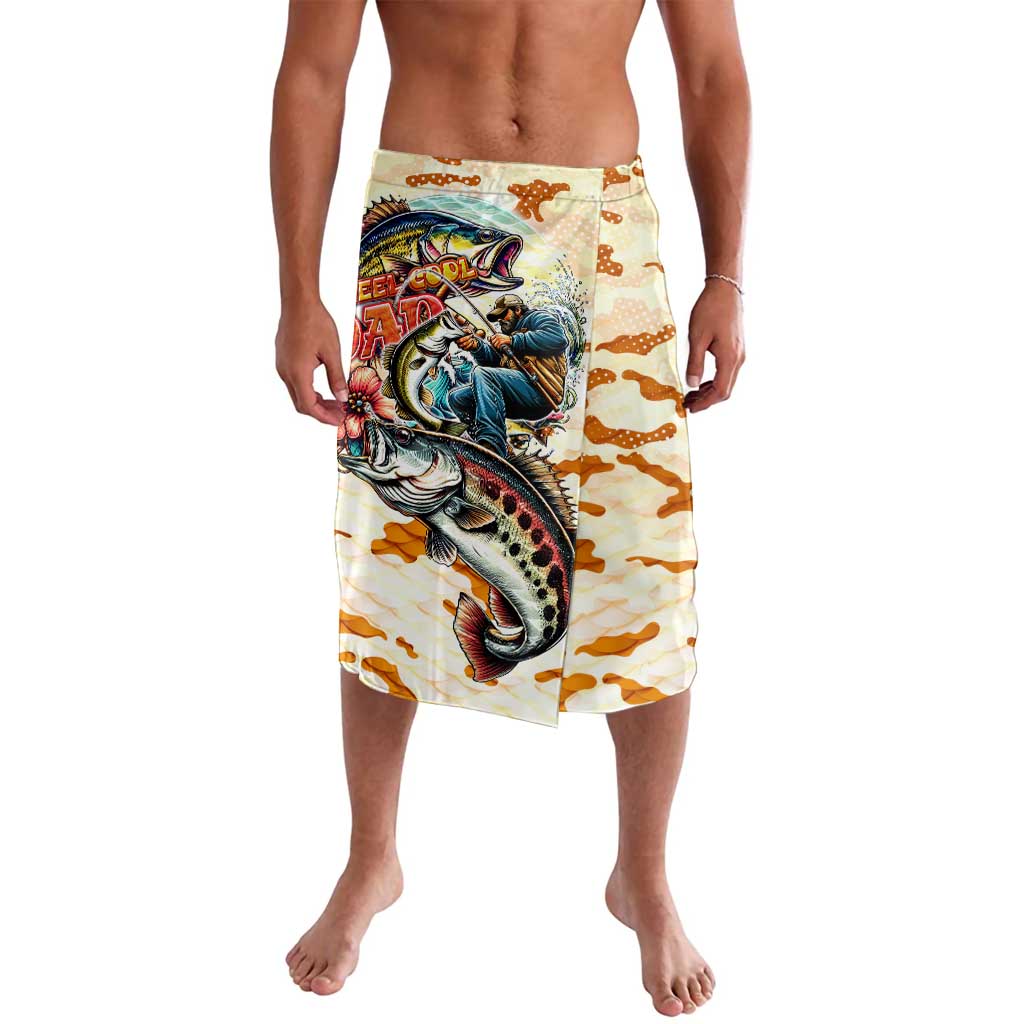 Bass Fishing Reel Cool Dad Lavalava Tropical Vintage