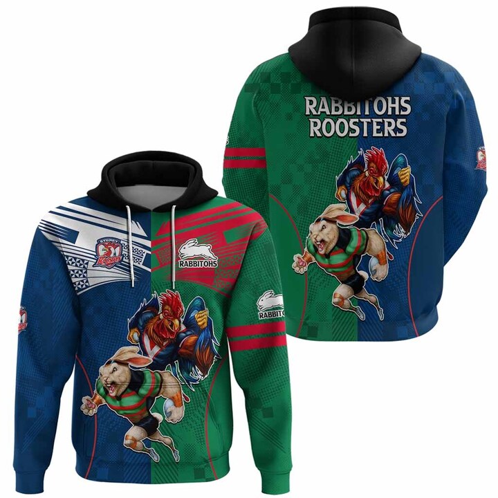 Customer Request - Roosters and Rabbitohs 20/10/23 Hoodie LT9