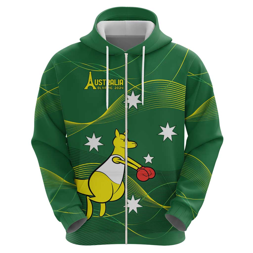 Custom Australia Paris 2024 Hoodie - National Colors, Unisex, Limited Edition by Vibe Hoodie