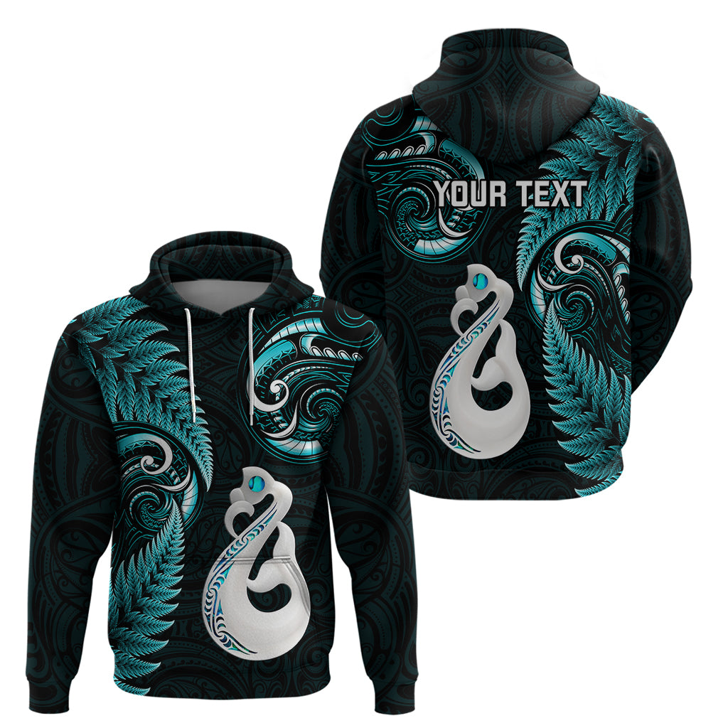 personalised-new-zealand-hoodie-aotearoa-silver-fern-with-manaia-maori-unique-turquoise