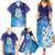 New Zealand Matariki Family Matching Summer Maxi Dress and Hawaiian Shirt Aotearoa Maori New Year Manaia Galaxy Vibes