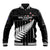 Custom New Zealand Silver Fern Cricket Baseball Jacket Aotearoa Maori Go Black Cap