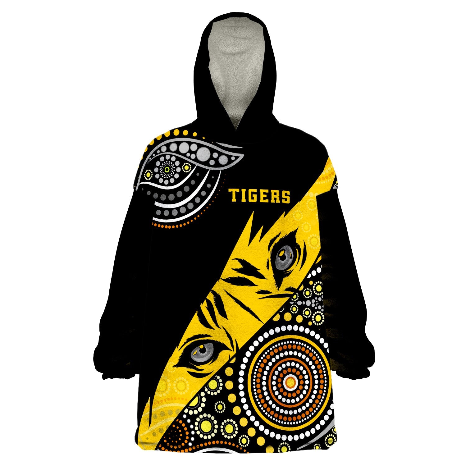 custom-personalised-richmond-indigenous-tigers-football-wearable-blanket-hoodie