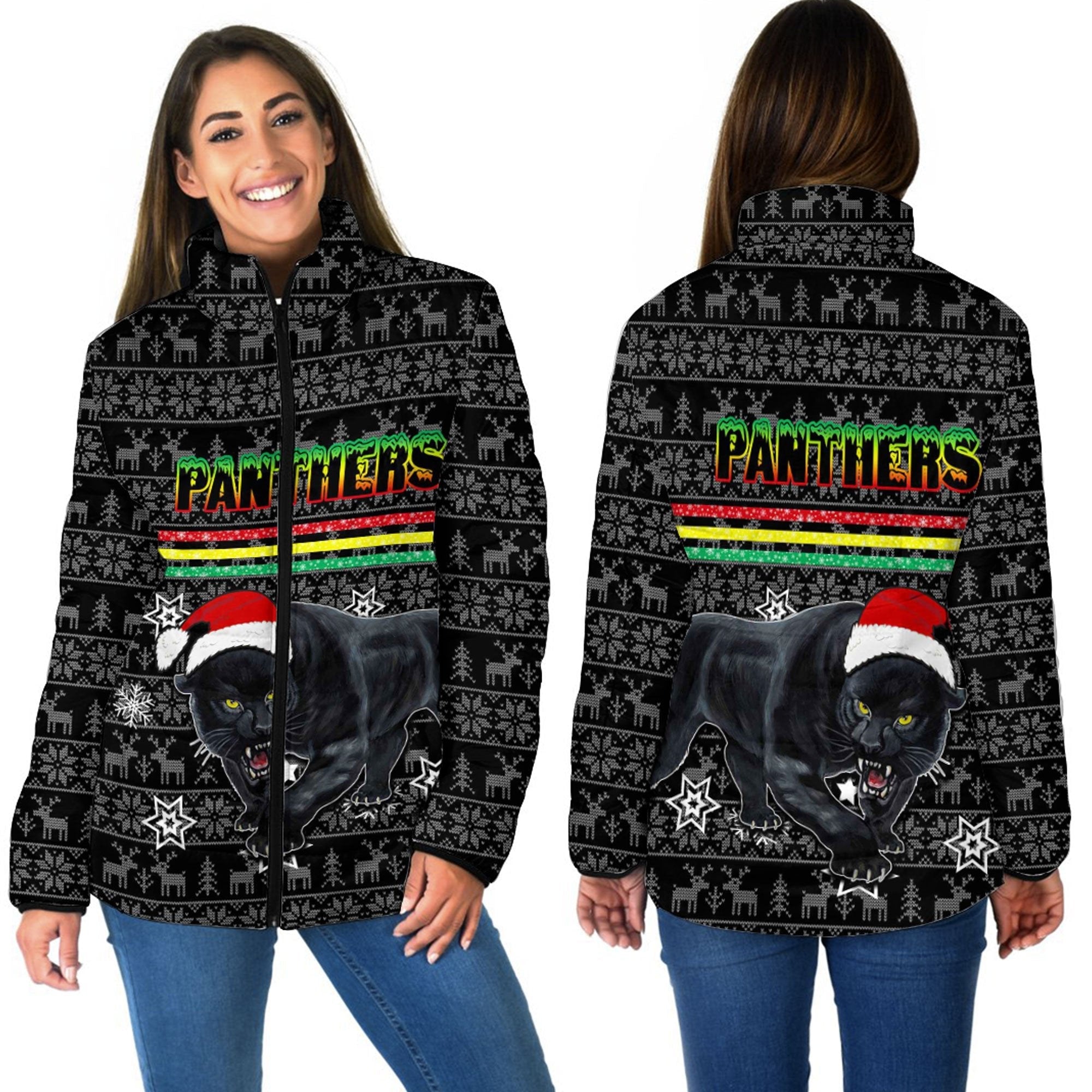 vibe-hoodie-clothing-penrith-panthers-christmas-women-padded-jacket