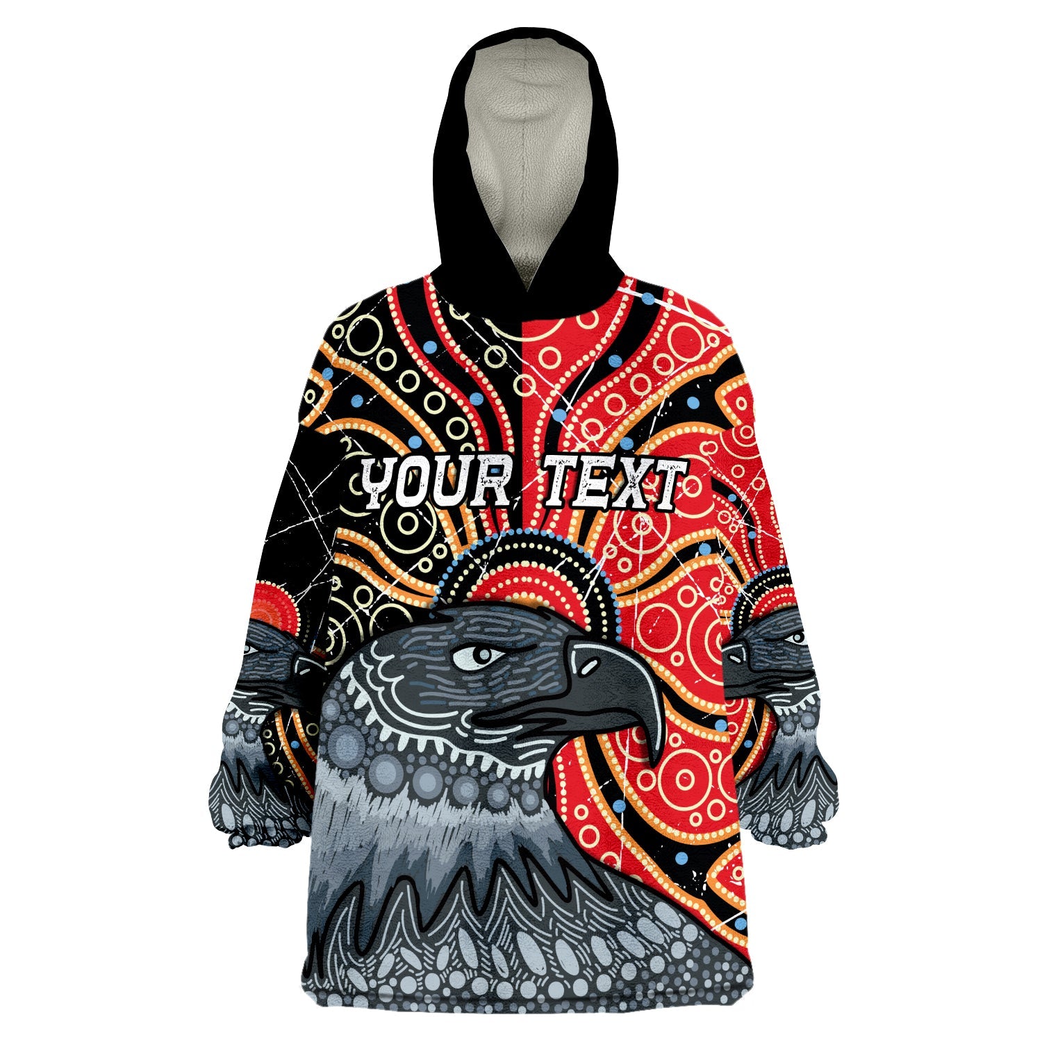 custom-personalised-aboriginal-dot-eagles-victory-wearable-blanket-hoodie