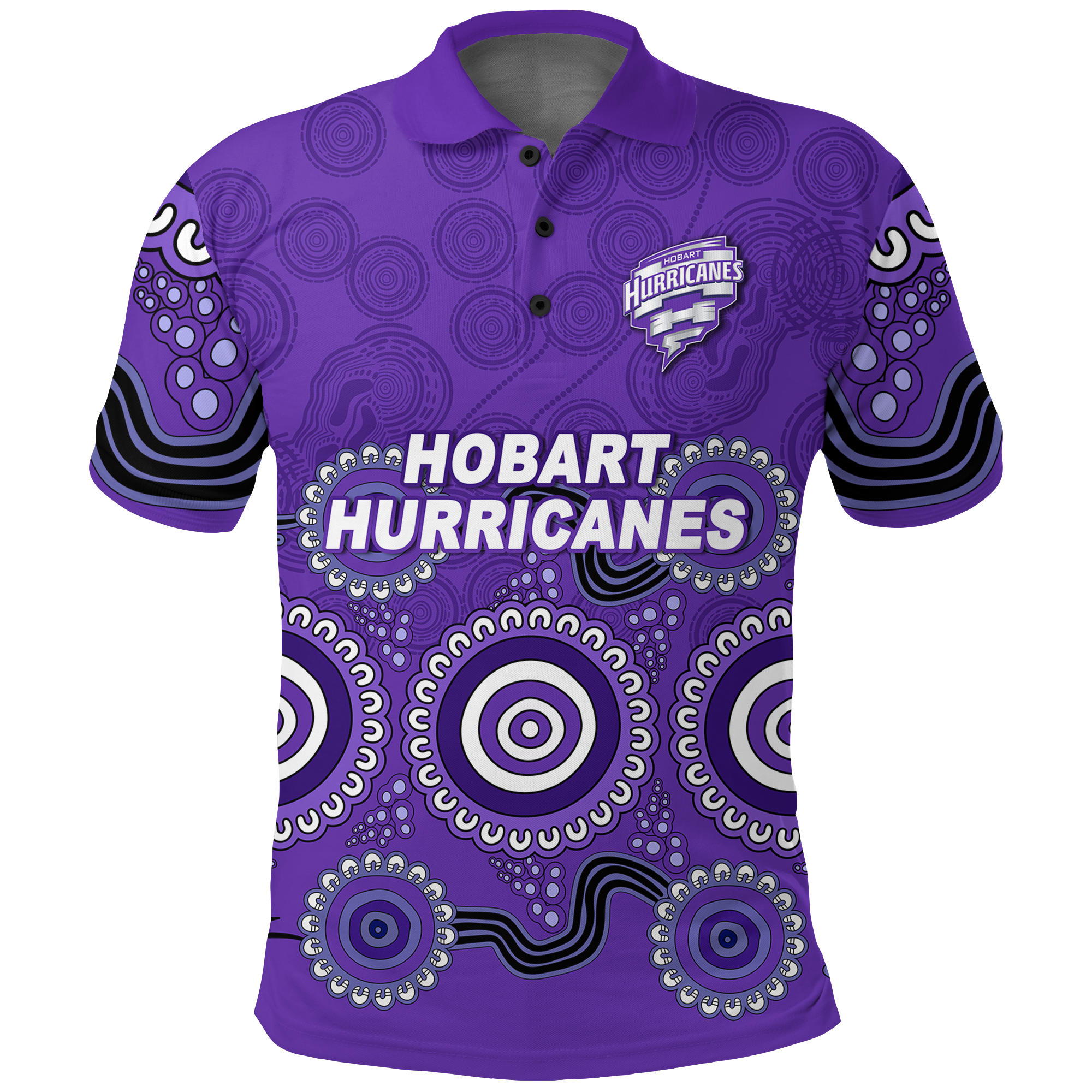 Hobart Hurricanes Aboriginal Cricket 2022 Polo Shirt