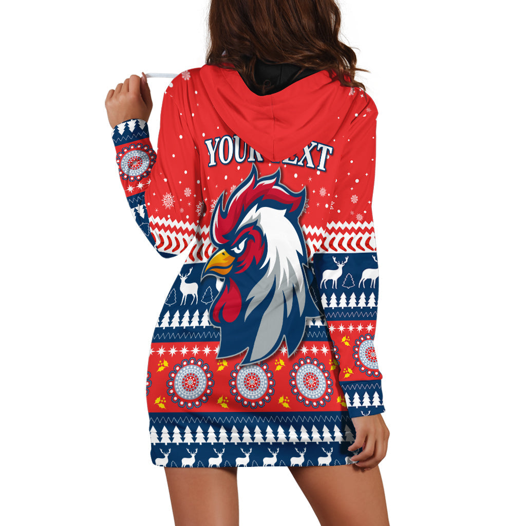 custom-personalised-roosters-hoodie-dress-merry-christmas-sydney-lt13