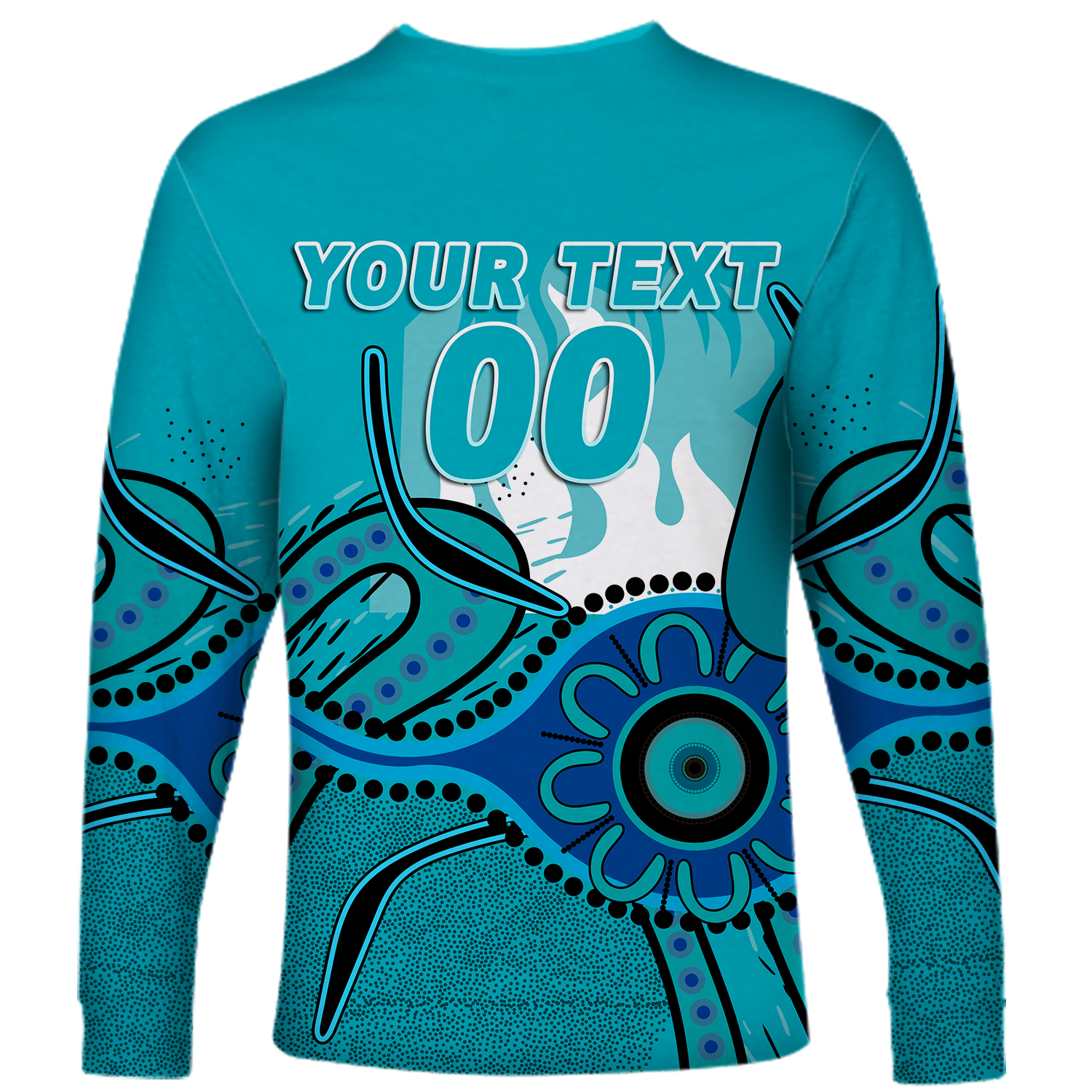 (Custom Personalised) Brisbane Heat Aboriginal Cricket 2022 Long Sleeve Shirt - LT12
