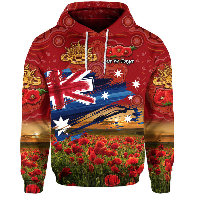 custom-personalised-australia-aboriginal-anzac-zip-up-and-pullover-hoodie-poppy-vibes-red-lt8