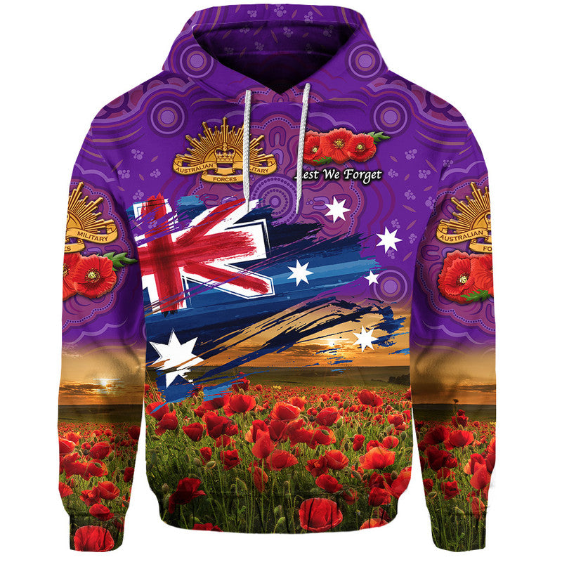 custom-personalised-australia-aboriginal-anzac-zip-up-and-pullover-hoodie-poppy-vibes-purple-lt8