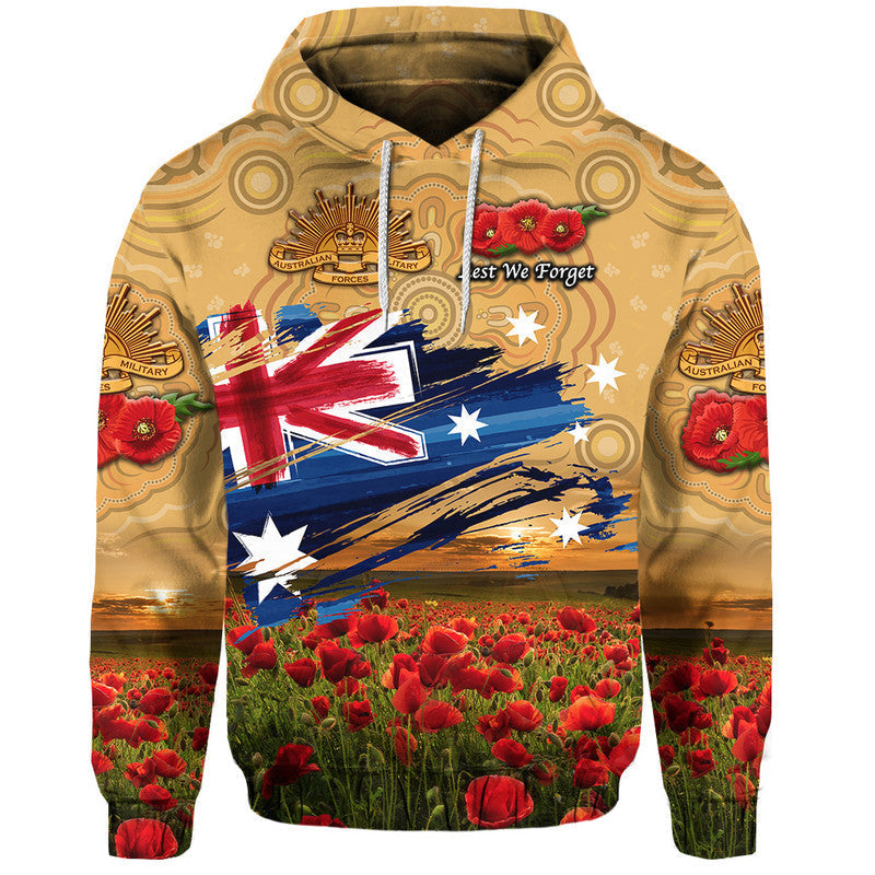 custom-personalised-australia-aboriginal-anzac-zip-up-and-pullover-hoodie-poppy-vibes-gold-lt8