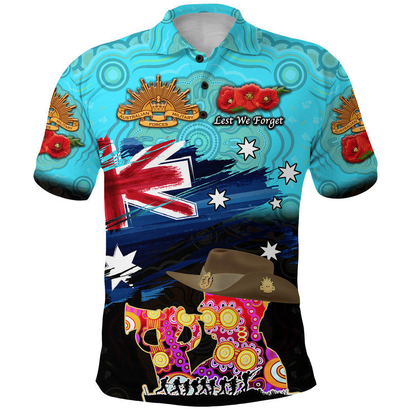 custom-personalised-australia-aboriginal-anzac-polo-shirt-remembrance-vibes-blue-lt8