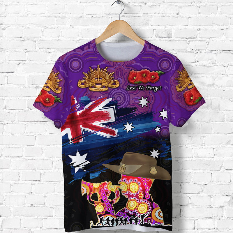 custom-personalised-australia-aboriginal-anzac-t-shirt-remembrance-vibes-purple-lt8