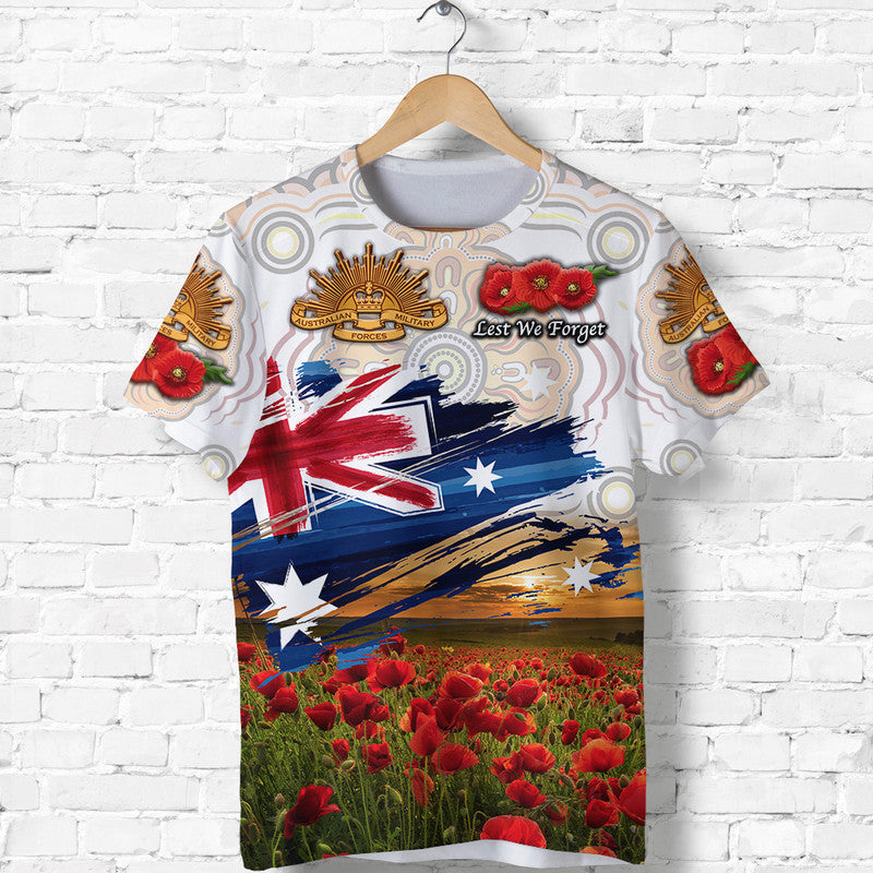 custom-personalised-australia-aboriginal-anzac-t-shirt-poppy-vibes-white-lt8