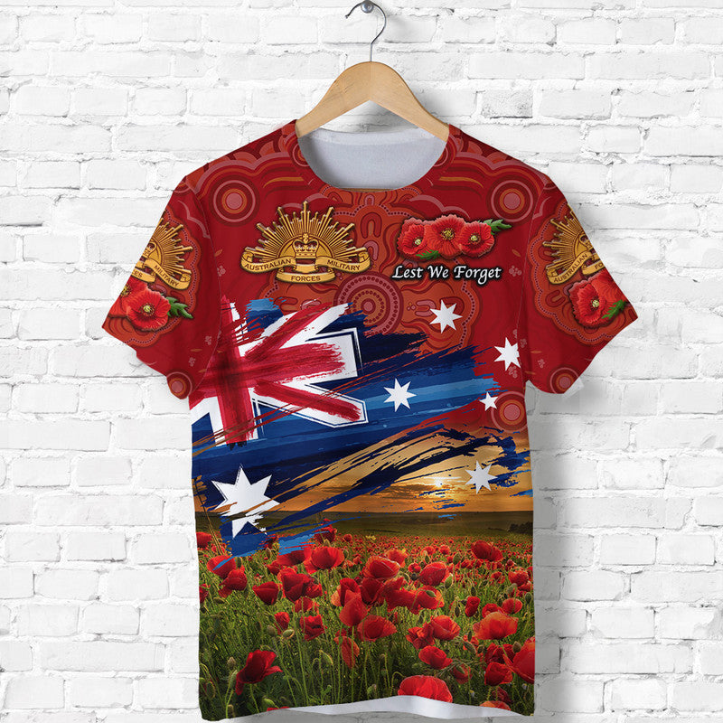 custom-personalised-australia-aboriginal-anzac-t-shirt-poppy-vibes-red-lt8