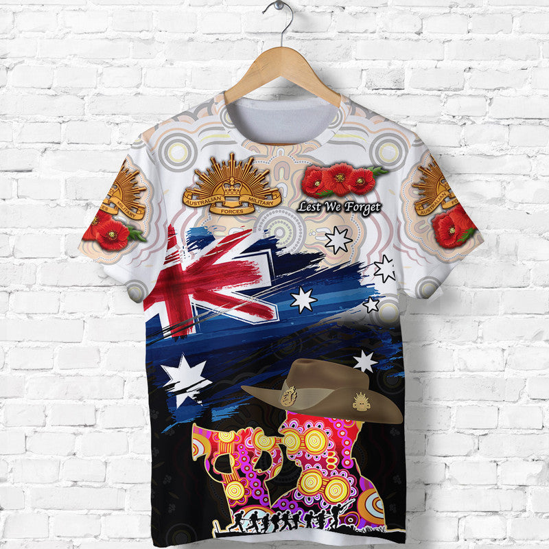 custom-personalised-australia-aboriginal-anzac-t-shirt-remembrance-vibes-white-lt8