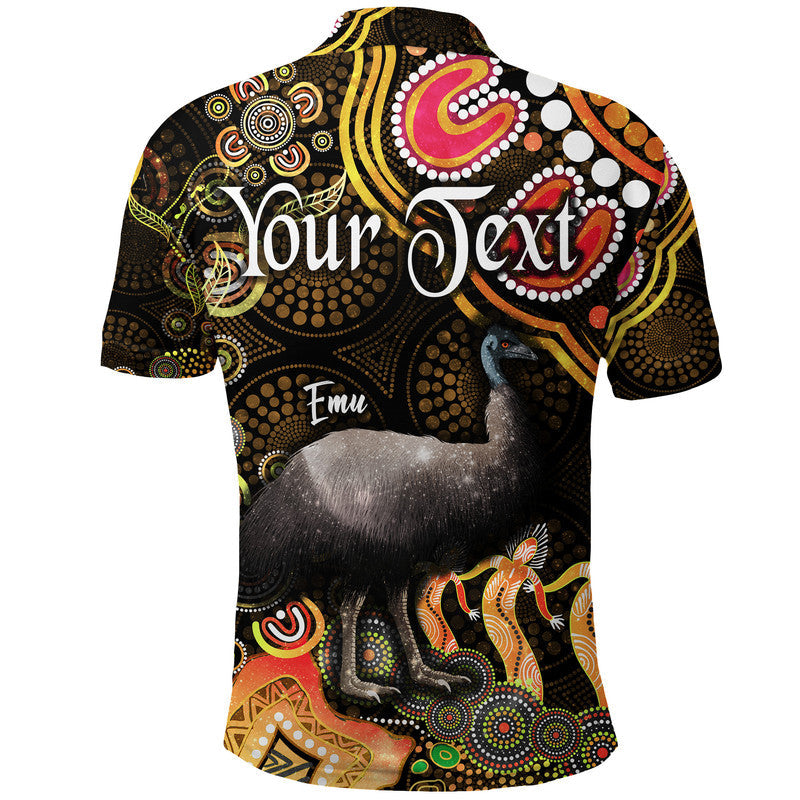 custom-personalised-australian-astrology-polo-shirt-aquarius-emu-glider-zodiac-aboriginal-vibes-gold