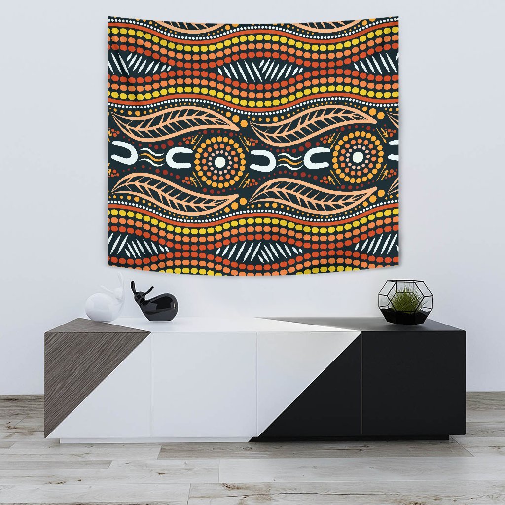 aboriginal-tapestry-indigenous-dot-painting