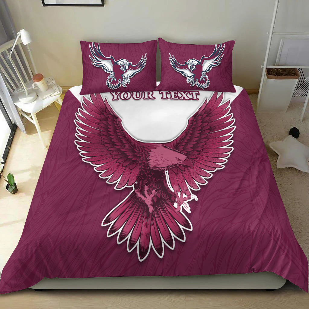 custom-personalised-sea-eagles-2021-bedding-set-manly-warringah-feather-lt13