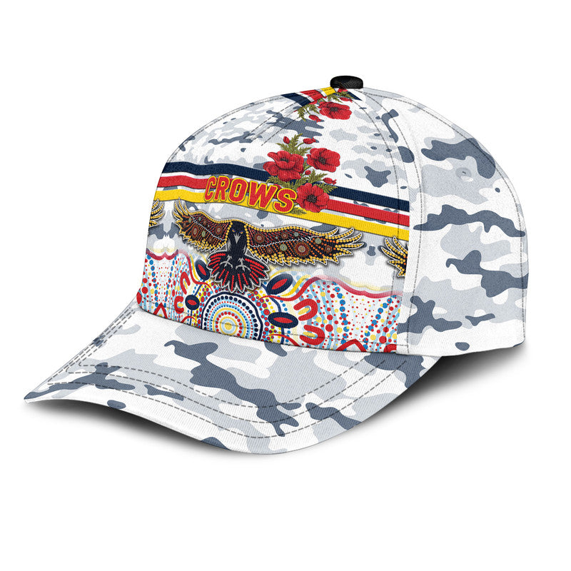 custom-personalised-adelaide-crows-anzac-afl-classic-cap-indigenous-vibes-white-lt8