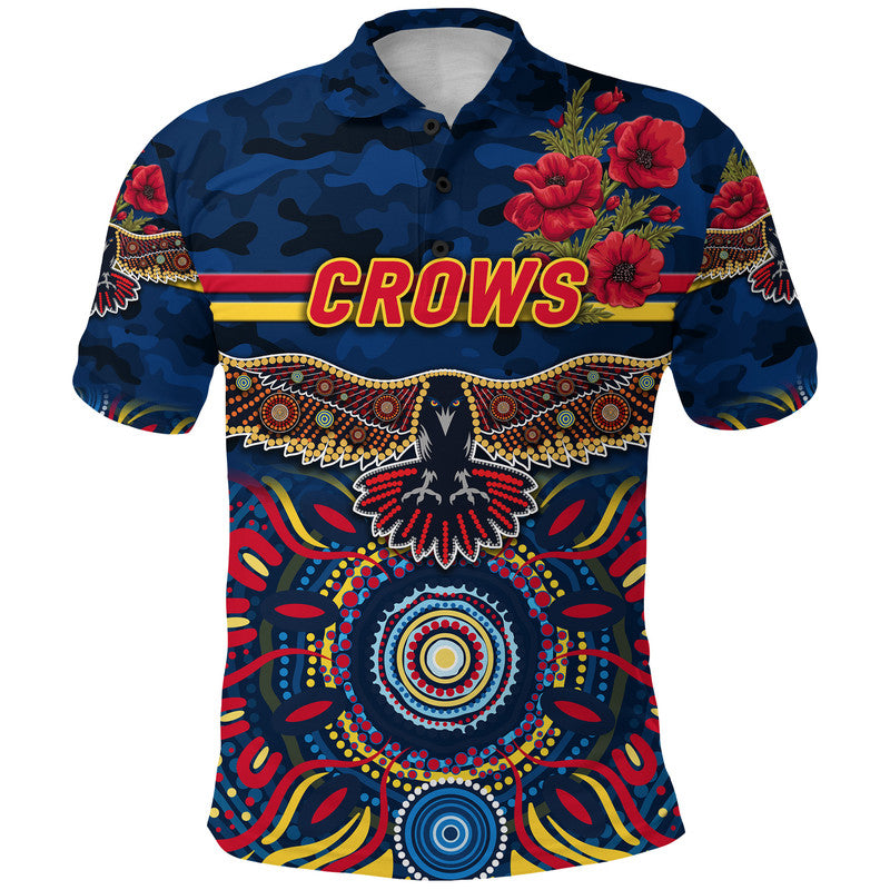 custom-personalised-adelaide-crows-anzac-polo-shirt-indigenous-vibes-navy-blue