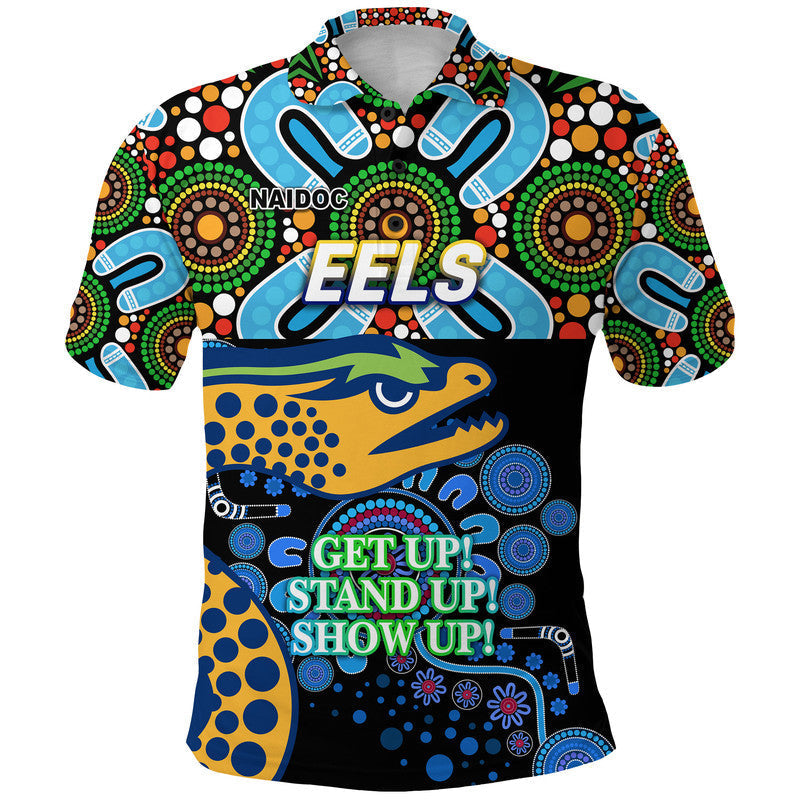 custom-personalised-australia-parra-eels-rugby-naidoc-week-2022-polo-shirt-simple-vibes-black-lt8