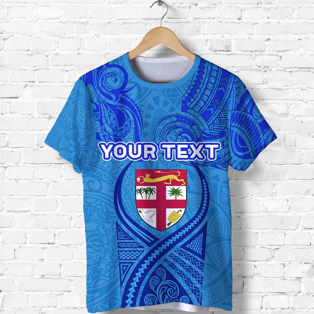 custom-personalised-blue-t-shirt-fiji-rugby-polynesian-waves-style
