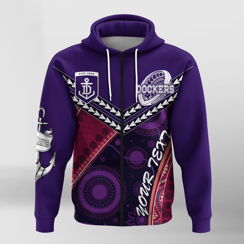 custom-personalised-fremantle-dockers-zip-hoodie-aboriginal-mix-crimson-style-lt7