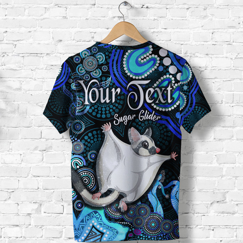 custom-personalised-australian-astrology-t-shirt-gemini-sugar-glider-zodiac-aboriginal-vibes-blue