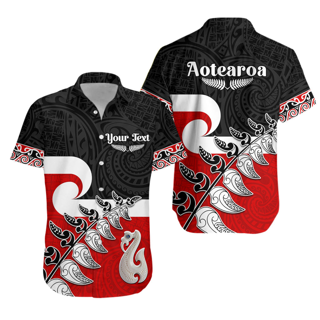 custom-personalised-waitangi-hawaiian-shirt-aotearoa-maori-pattern-mix-fern-and-manaia-koru-lt13