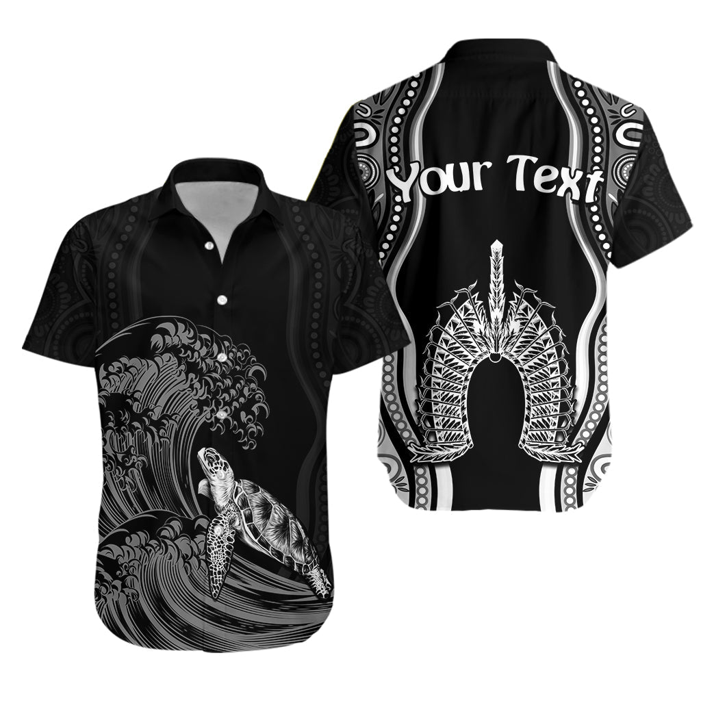 custom-personalised-torres-strait-islands-hawaiian-shirt-the-dhari-mix-aboriginal-turtle-version-black-lt13