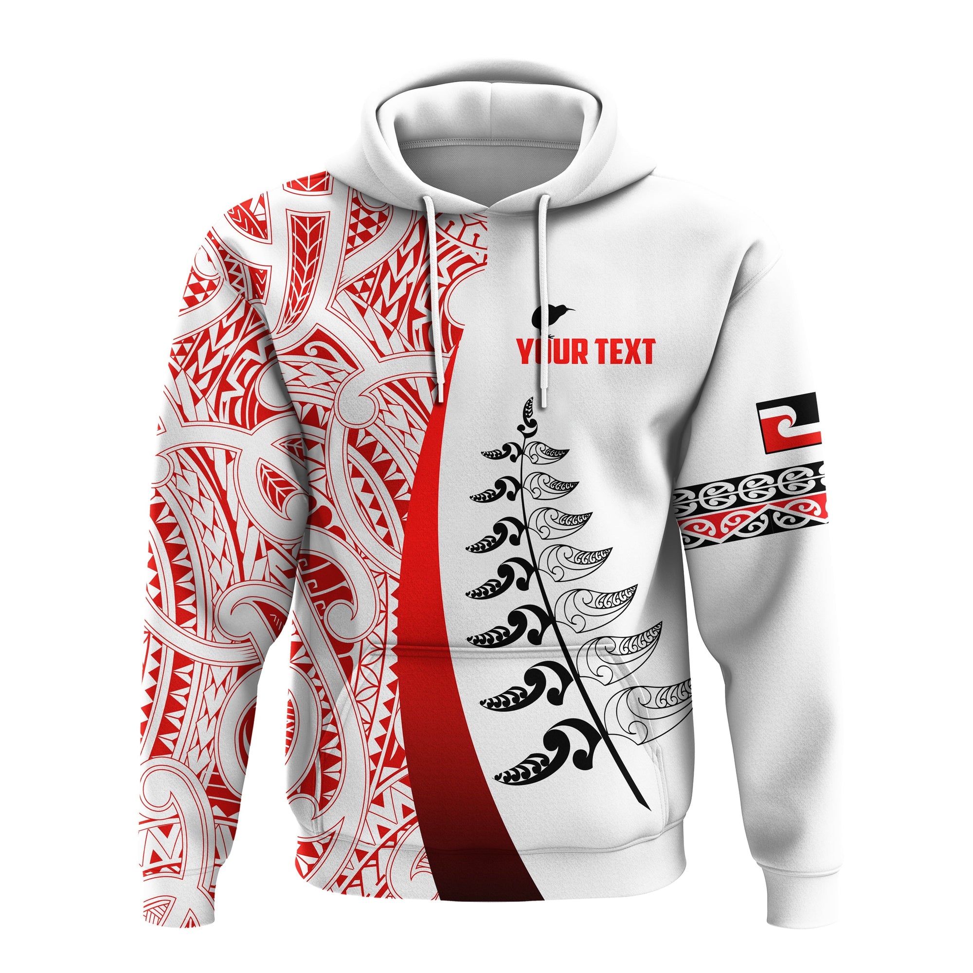 custom-personalised-waitangi-day-hoodie-maori-mix-fern-style-white-lt13