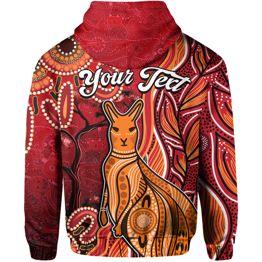 custom-personalised-australian-aboriginal-art-hoodie-aussie-animal-red-version-lt14