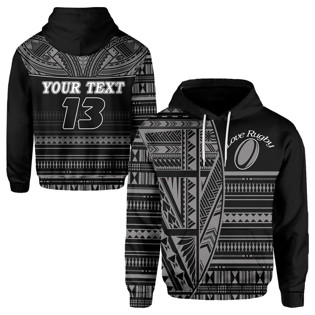 custom-personalised-polynesian-rugby-hoodie-with-love-style-gray-custom-text-and-number
