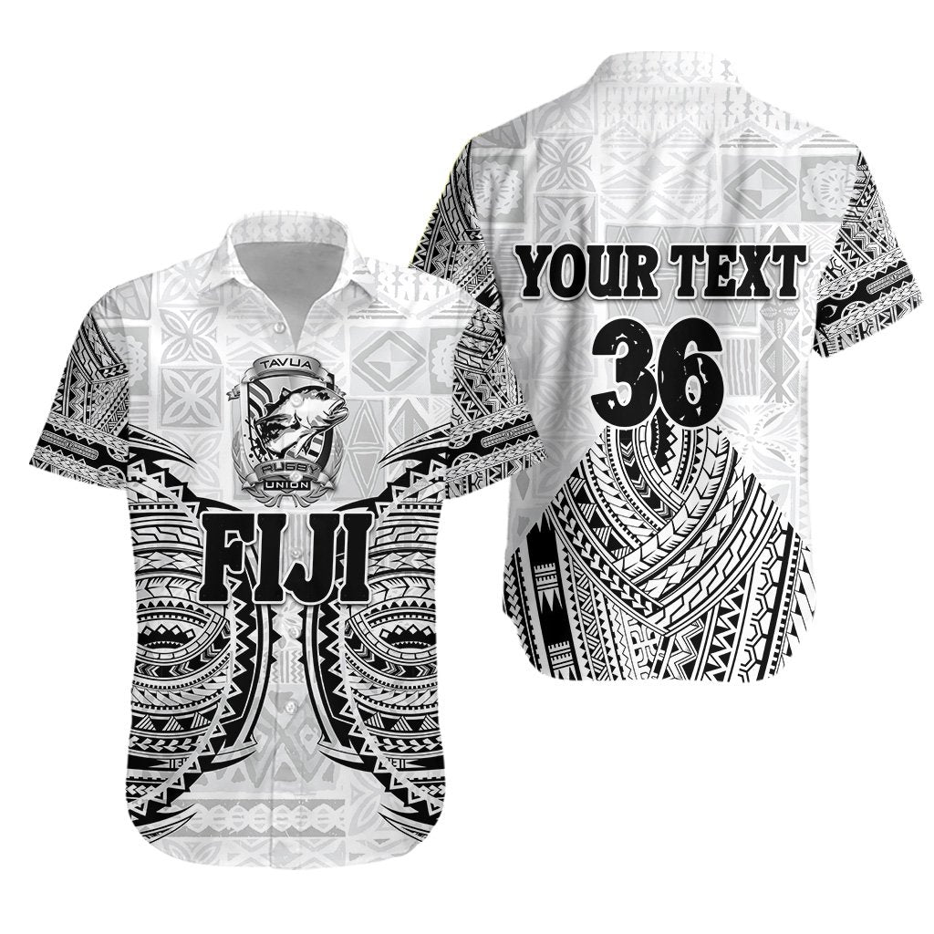 custom-personalised-fiji-tavua-rugby-tapa-hawaiian-shirt-polynesian-white-custom-text-and-number