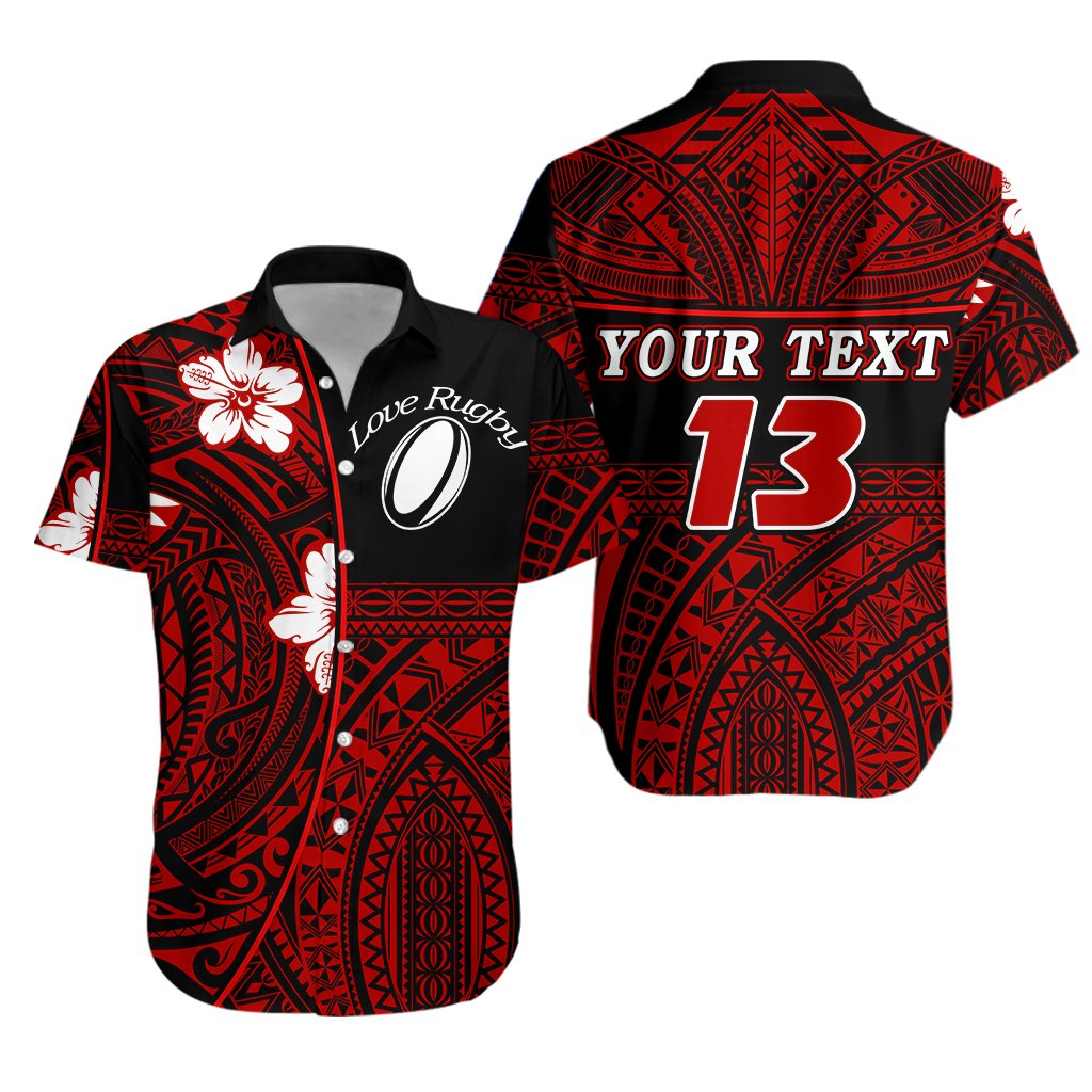 custom-personalised-polynesian-rugby-hawaiian-shirt-love-red-custom-text-and-number