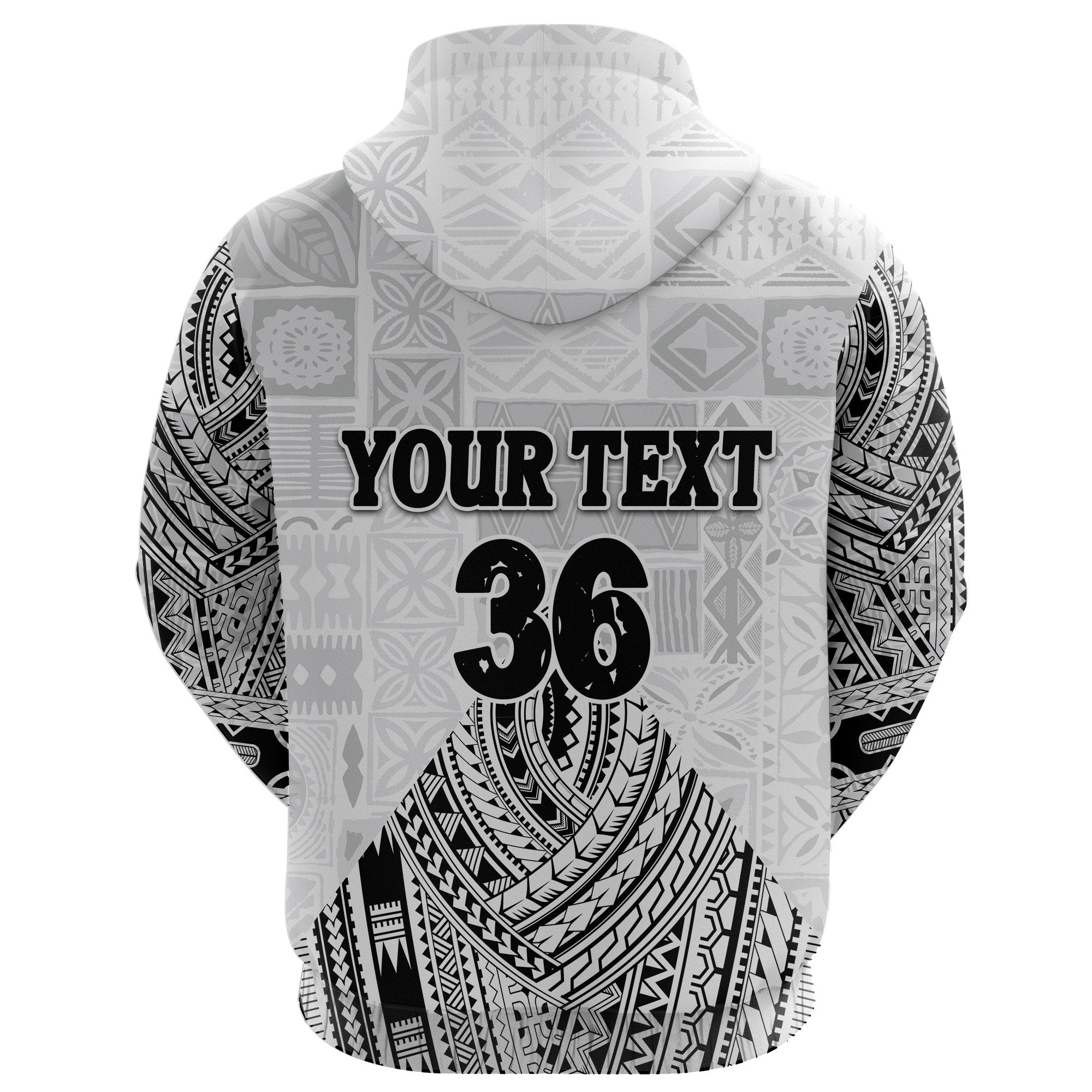 custom-personalised-fiji-tavua-rugby-tapa-zip-hoodie-polynesian-white-custom-text-and-number