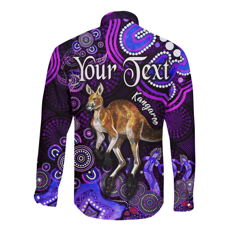 custom-personalised-australian-astrology-hawaii-long-sleeve-button-shirt-aries-kangaroo-zodiac-aboriginal-vibes-purple