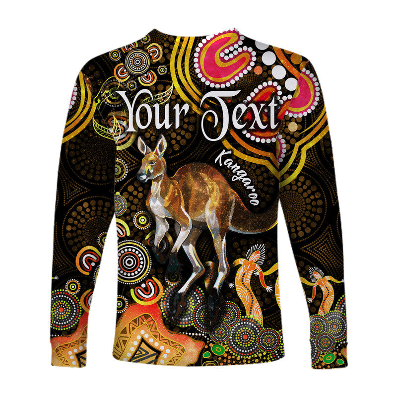 custom-personalised-australian-astrology-long-sleeve-shirt-aries-kangaroo-zodiac-aboriginal-vibes-gold