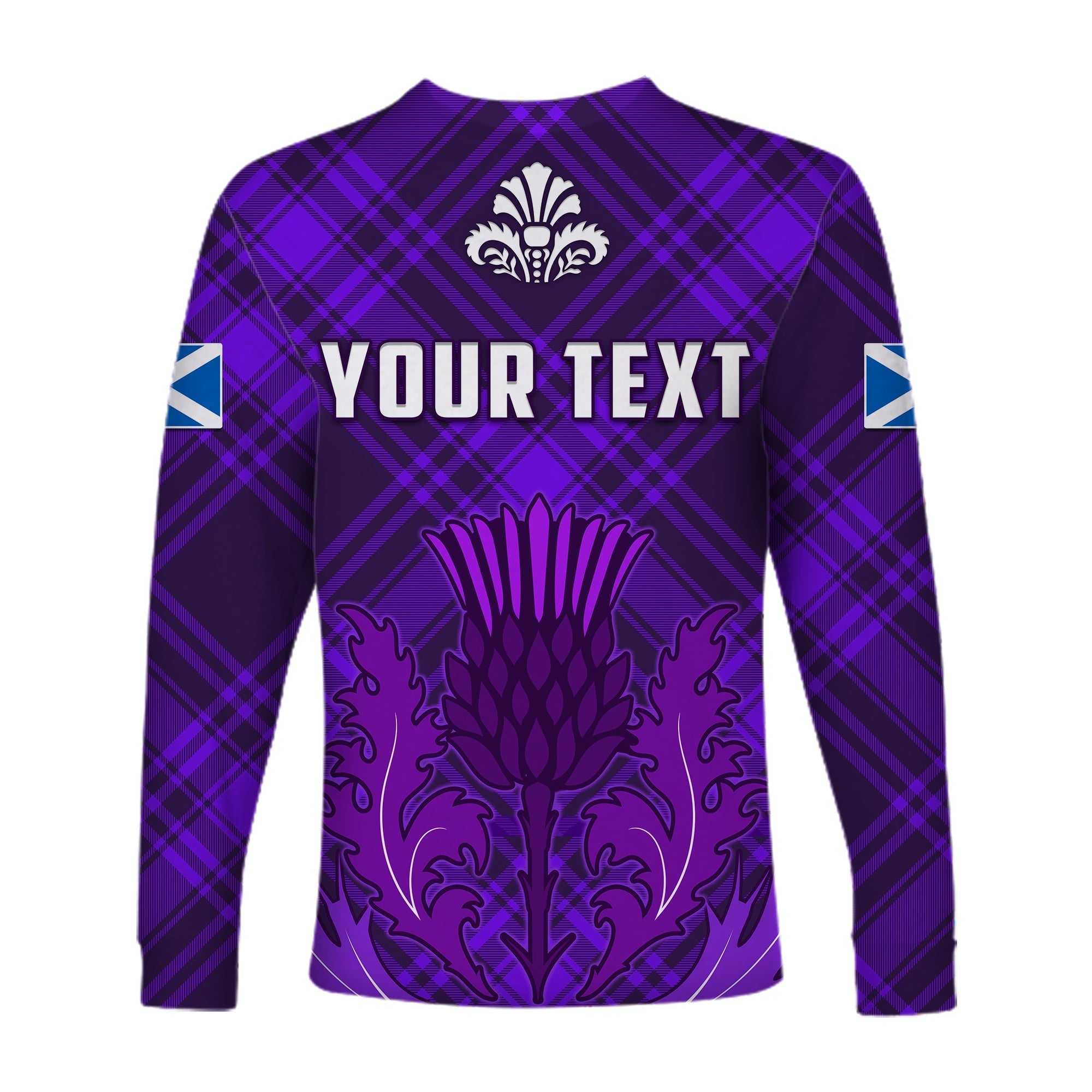 custom-personalised-scotland-long-sleeve-shirt-thistle-scottish-be-unique-lt13