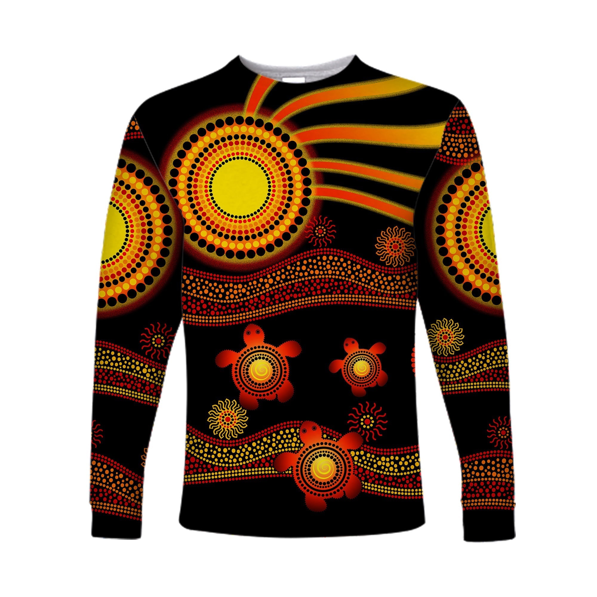 custom-personalised-aboriginal-indigenous-flag-vibes-long-sleeve-shirt-turtle-lt8