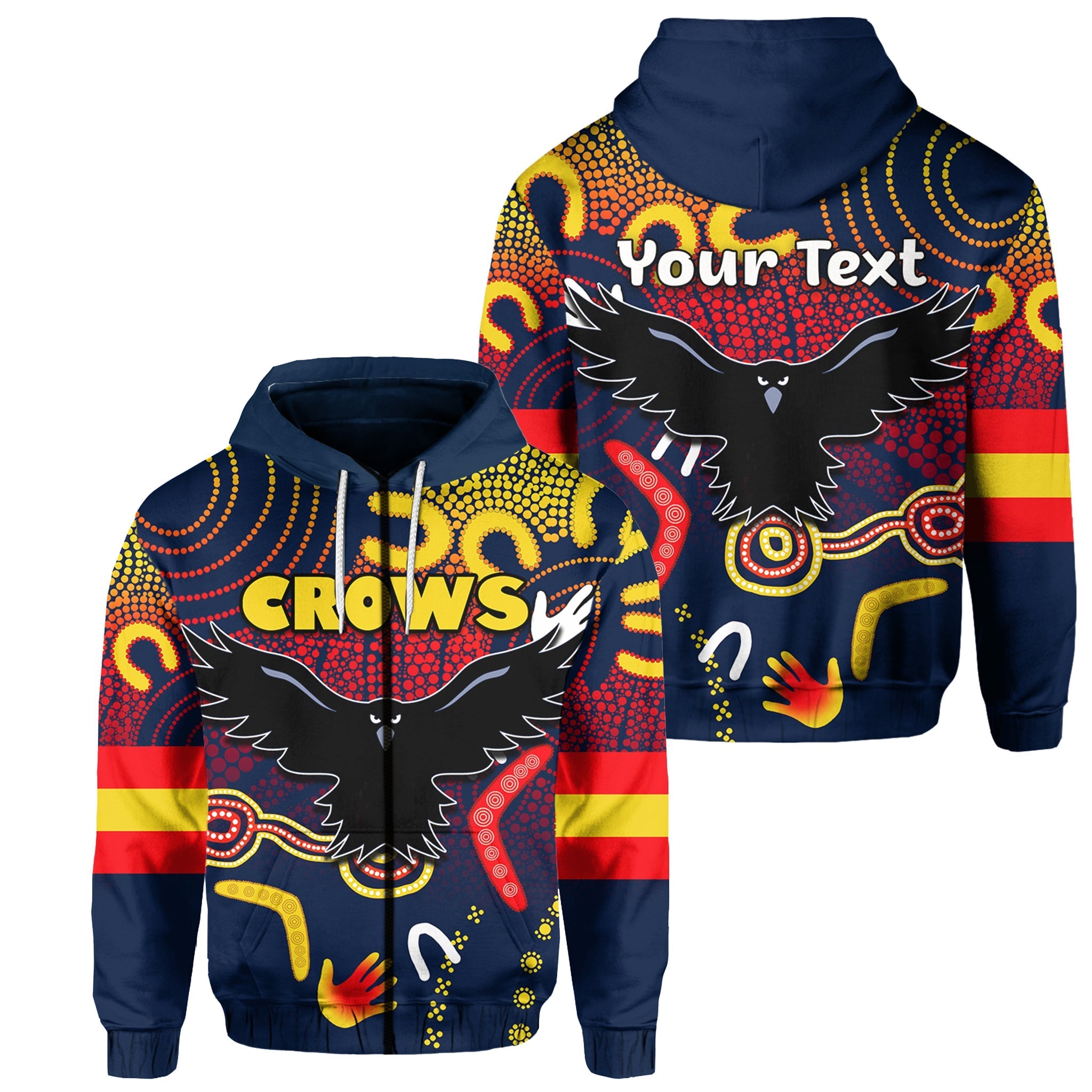 custom-personalised-adelaide-crows-zip-hoodie-indigenous-lt6