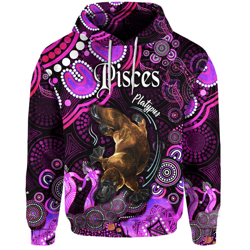 custom-personalised-australian-astrology-zip-up-and-pullover-hoodie-pisces-platypus-zodiac-aboriginal-vibes-pink