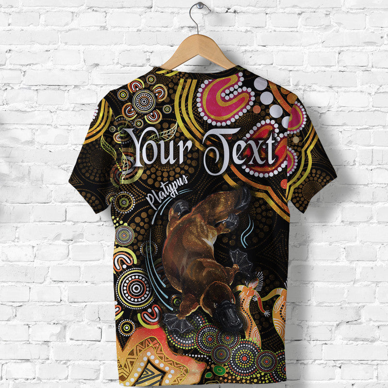 custom-personalised-australian-astrology-t-shirt-pisces-platypus-zodiac-aboriginal-vibes-gold