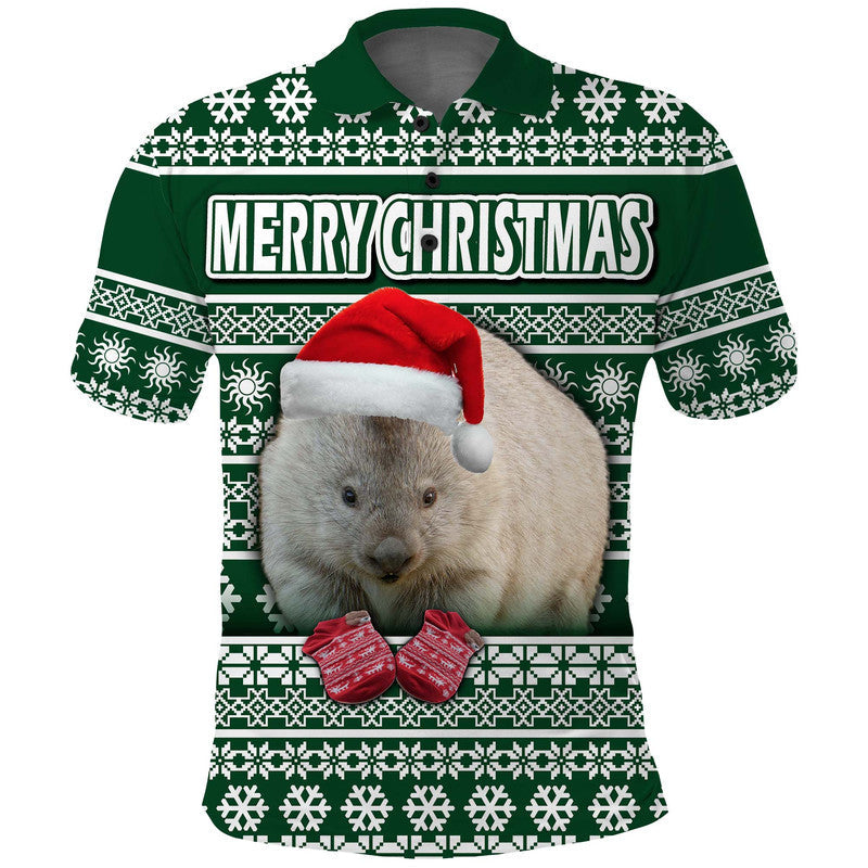 custom-personalised-australian-wombat-christmas-vibe-with-aboriginal-dot-painting-style-polo-shirt