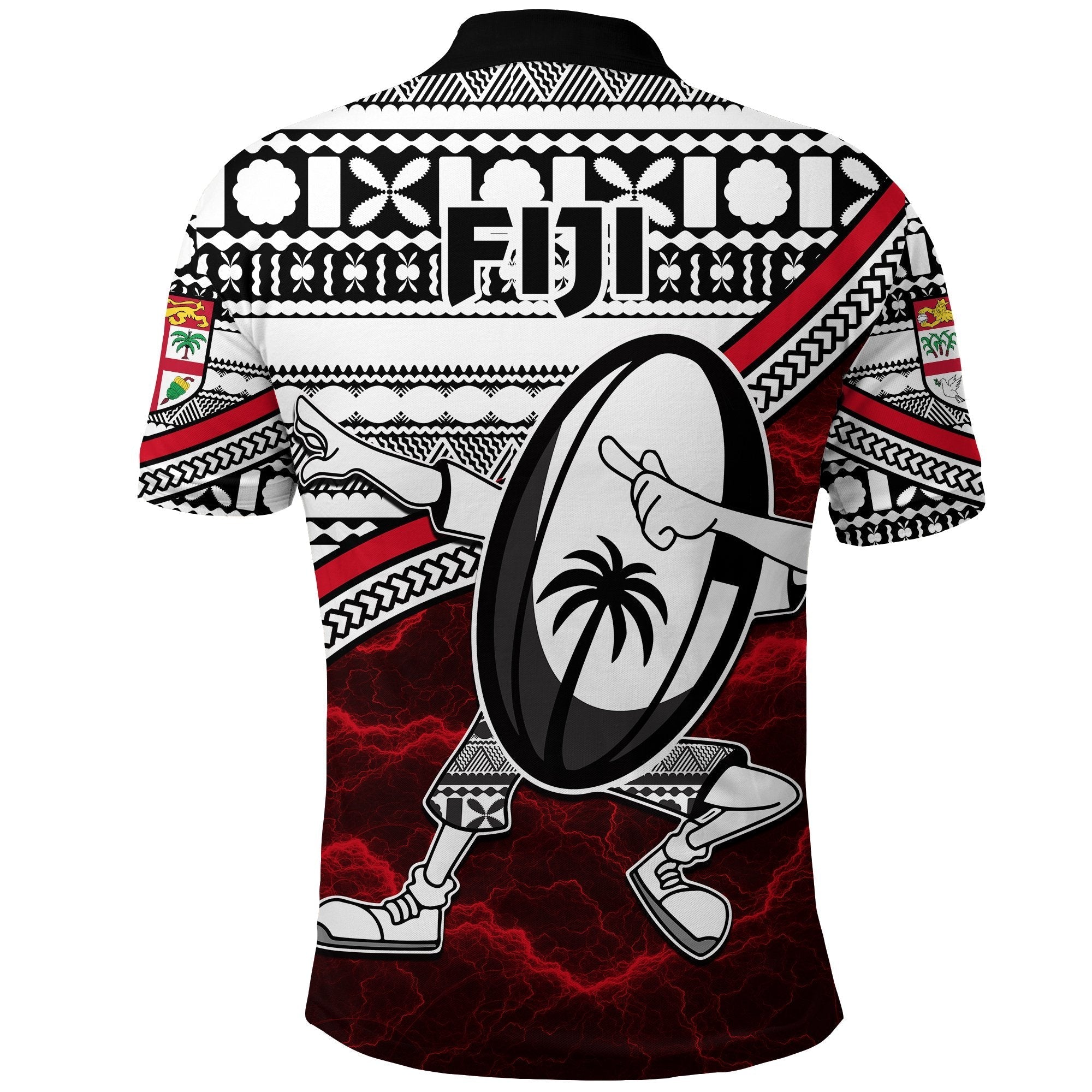 custom-personalised-fiji-rugby-polo-shirt-tapa-cloth-dab-trend-creative-red