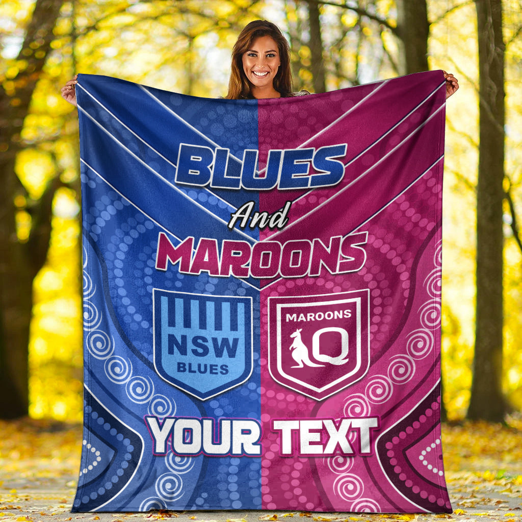 custom-personalised-blues-and-maroons-rugby-premium-blanket-origin-nsw-combine-queensland-aboriginal-australian-lt13