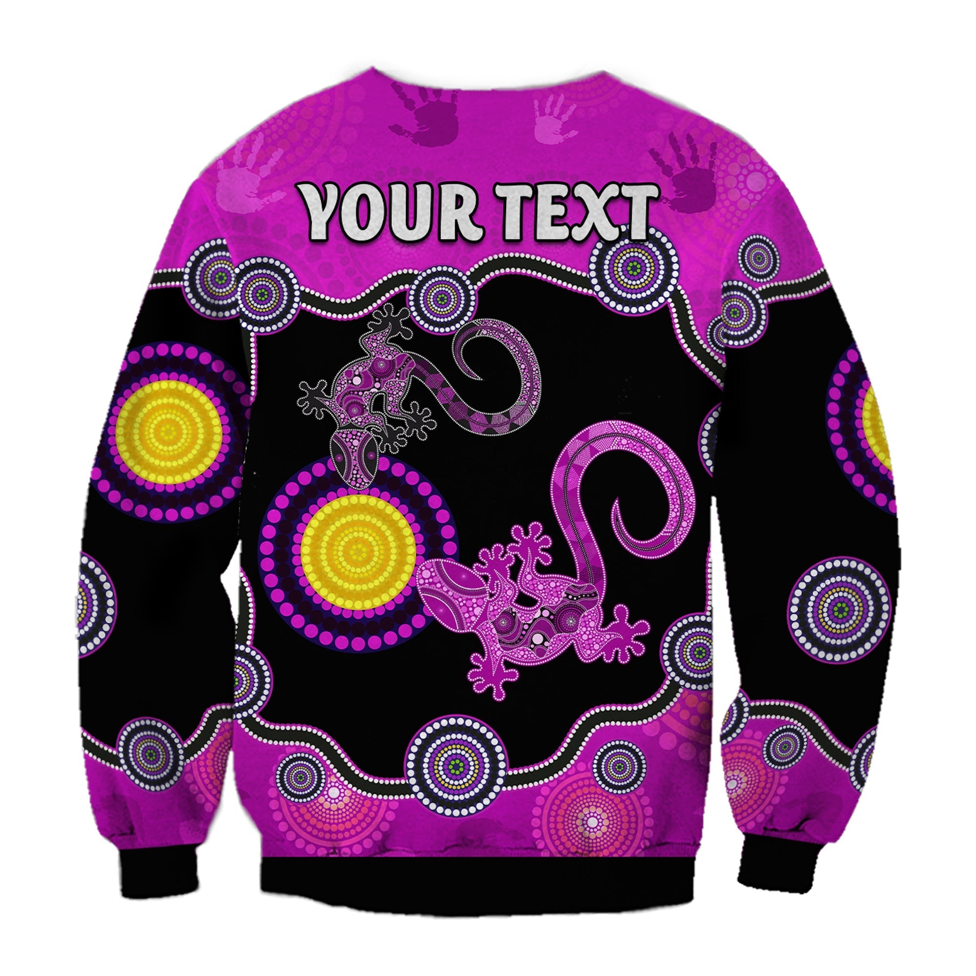 custom-personalised-aboriginal-lizard-sweatshirt-attracted-australia-version-purple-lt13